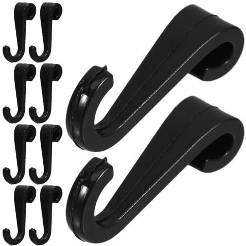 jojofuny 10pièces Crochets Plastiques pour Panneau Perforé Crochet Vestiaire Polyvalent Installation Facile sans Outil Gain de Place pour Salle de Bain Entrée et Placard