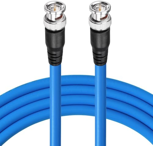 Superbat® 3G/6G/12G SDI Kabel 15m 1 Stück Belden 1694A 75 Ohm BNC Stecker zu Stecker SDI-Videokabel für HD-Kamera CCTV-Monitor Videogeräte Unterstützt HD-SDI/3G-SDI/6G-SDI/12G-SDI/4K/8K