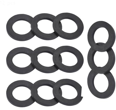 12 stücke Washer Ring Dusche Wasserhahn Gummi Wasserleitung Gummi Ersatz für Dichtscheibe Dichtungen Dichtung Wasserhahn Wasserleitung Ersatz(1)