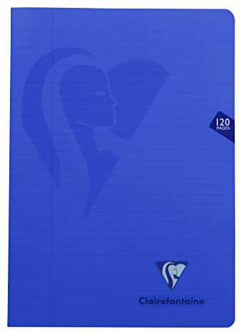 Clairefontaine 303525C - Heft Mimesys DIN A4, 21 x 29,7cm, 60 Blatt, liniert mit Rand, 1 Stück, farbig sortiert