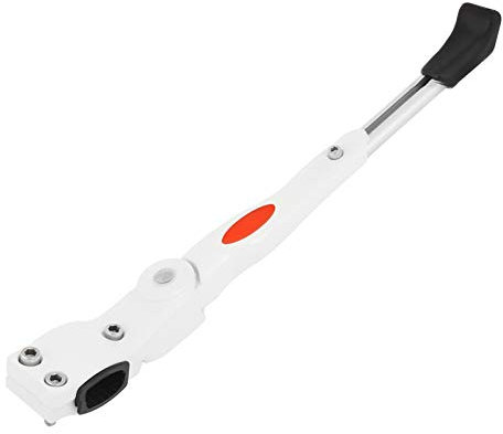 YIJIAN-UMBRELLA Auto-Dekoration, Zubehör, Fahrradständer, verstellbar, Mittelparkplatz, Aluminiumlegierung, Mountainbike-Ständer, Fußstütze, Fahrradteile (Farbe: Weiß)