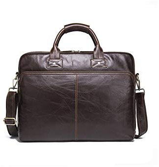 XIANGFADST Borsa Porta Pc Briefcasse aziendali da Uomo, Borse for Computer, Borse da Donna in Pelle, Borse a Tracolla di Lusso da Uomo