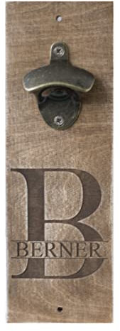 Abrebotellas de madera con abrebotellas de pared personalizado
