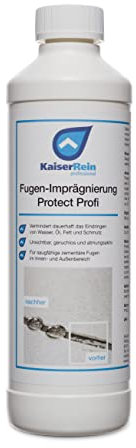 KaiserRein Fugen-Imprägnierung Protect Profi ist eine Spezial-Imprägnierung zur Fugenversieglung innen und außen für Terrasse, Balkon, Bad, Dusche, Küche, Werkstatt UVM.