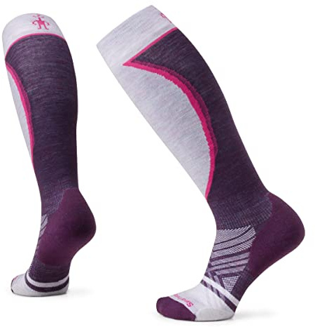 Smartwool Women's Ski Targeted Cushion OTC Socks, PURPLE IRIS, Medium