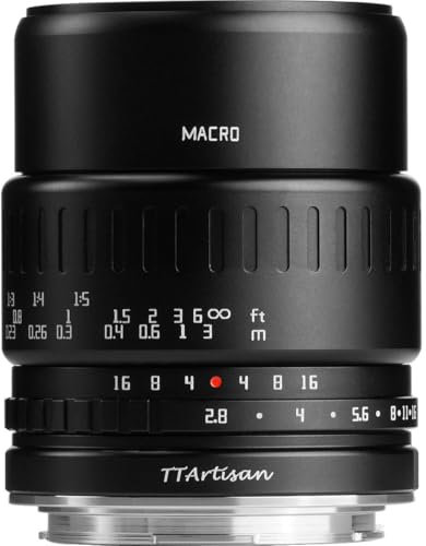 TTArtisan Lente de Cuerpo de Metal de 40 mm F/2.8 Compatible con Soporte APS-C L (Macro) - Negro