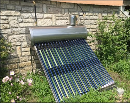 Chauffe-eau solaire thermique 180 L - haut rendement calorifique - Brevet francais - capteurs tubes en verre sous vide
