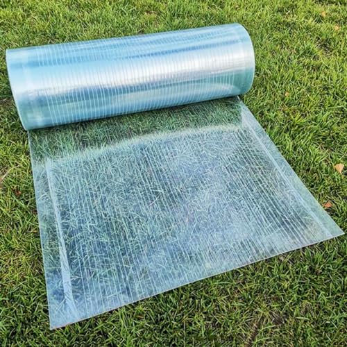 Polycarbonat Dachplatten,0,8mm Glasfaser Massivplatten,Gewächshaus Ersatz Kunststoffplatten,Tageslichtplatten,Uv-schutz/Regenschutz Dachplatte,Leicht Zu Schneiden,Für Vordach Sonnenraum,W×L-1.2×9m