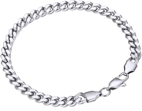 VEXXS Armband Herren 6mm,18 Karat Vergoldet Armkette Herren, Panzerkette Cuban Armband Gold, Herren Panzerarmband,Kubanische Armbänder für Männer/Jungen,Schmuck Geschenk