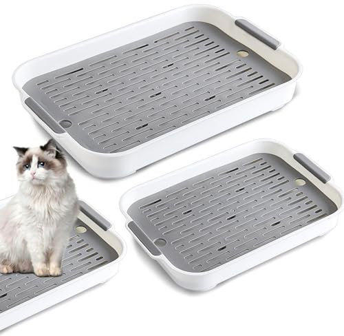 Katzentoilette für Kaninchen und Katzen, quadratisch, 2 Stücks