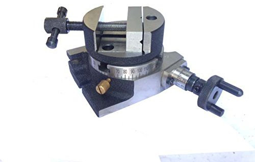 Rotary Table 3 / 75 mm With Round Rotary Table Vice 3 + T Nuts - For Milling Machine