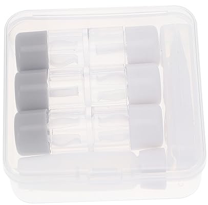 ORFOFE 3 Piezas Estuche para Lentes Transparente Soporte para Lentes y Contenedor De Almacenamiento De para Uso Diario