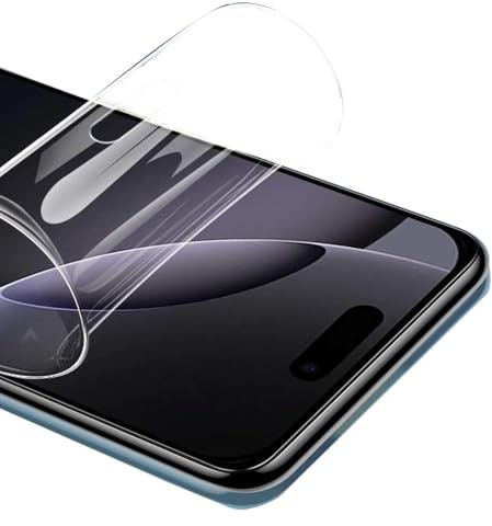 Piniwwe 2 Pack Hydrogel Screen Protector for iPhone 16 Plus, Flexible TPU Film, HD Clear,High Sensitivity, Self-Healing (Not Glass)