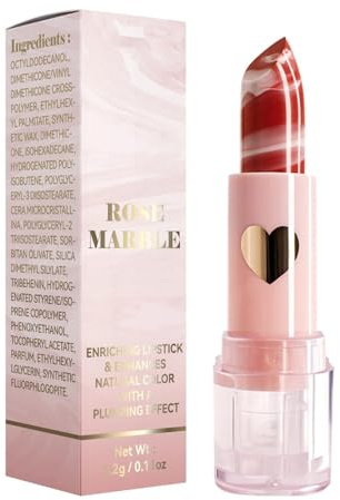 Bâtons À Lèvres En Marbre, Brillant À Lèvres Hydratant, Crème À Lèvres Mate | Ne Colle Pas Sheer Matte Lip Marble Makeup Lip Gloss, Maquillage Pour Les Lèvres Velouté, Gloss Hydratant Pour Les Lèvres,