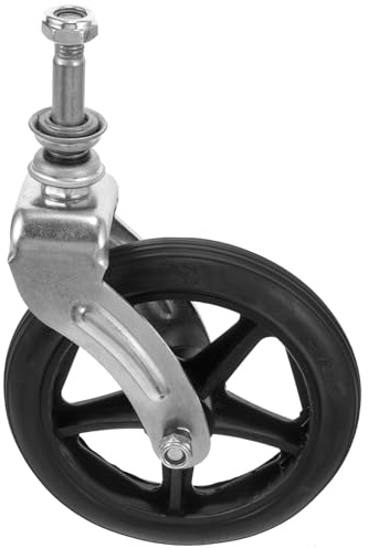 EXHUMKY Ersatzräder für Rollstühle Vorderräder mit Gabelhalterung und Lager Passend für Verschiedene Rollstuhlmodelle für Stabilen und Komfortablen Fahrbetrieb