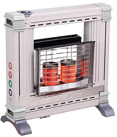 Natural Gas Heater - 360° Full Coverage Portable Heater with Dump Protection for 30-80m² Spaces, Staged/Single Column Temperature Regulation for Study, Bedroom, Living Room