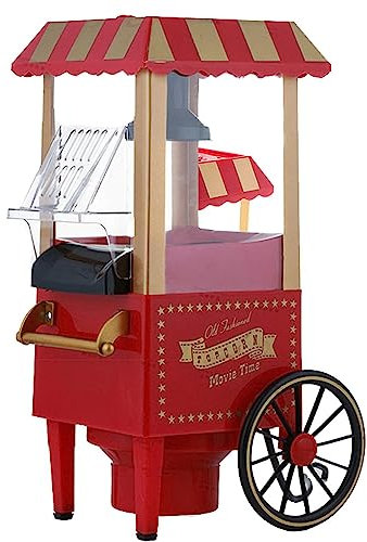 LYFDPN Popcorn Maker, Household Hot Air Popper Machine, Healthy Home Made Treats, for Movie Nights/Sleepovers/Kids Parties