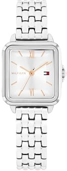 Tommy Hilfiger Mia Collection DREI-Zeiger-Quarzuhr für Damen mit Edelstahlarmband oder Lederarmband