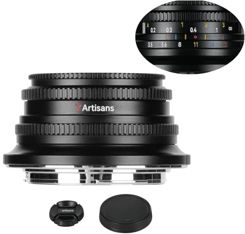 7Artisans 10mm F3.5 Pancake Ultraweitwinkel for Sony E-Mount Objektiv, APS-C manueller Fokus, 108°,125g kompatibel mit Sony E-Mount a5000 a7cr a7cii a7c a6700 zv-e100 a6600 a6400 a7iii