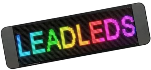 Fafeicy Programmierbares LED -Zeichen, Digitales Benutzerdefiniertes Zeichen 64x20 Punkt Flexible Anzeige mit Mobiler App -Steuerung, SMS -Message Board für Autogeschäftsereignisse