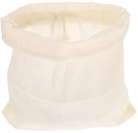 TOBBOMEY Reusable Organic Cotton Nut Milk Bag for Straining Yogurt Soy Milk and Juice Fine Mesh Cheesecloth Filter for Food and Beverage Easy to Clean and Suitable for Wine Coffee and Cold