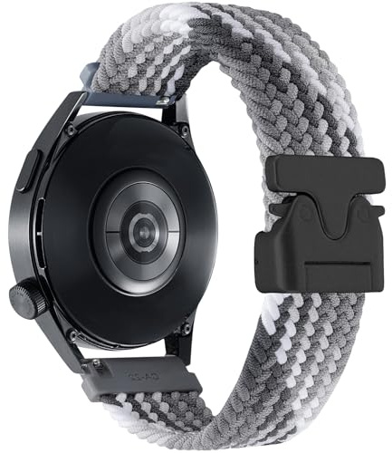 SITAFU Flätat armband kompatibelt med Amazfit GTR Mini/GTR 42mm/Amazfit GTS 4/GTS 4 Mini, 20 mm Nylon elastiskt sportband för unisex