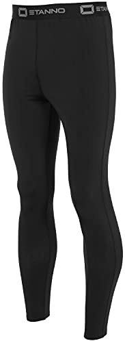 Stanno Thermo Hose | Funktionsunterwäsche für Damen und Herren (größe XL, schwarz, Tight fit)