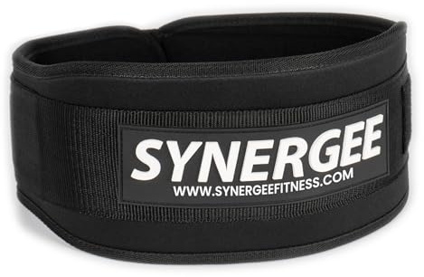 Synergee Weightlifting Belt – 5 Padded Support Large