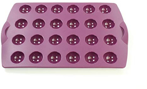 TUPPERWARE Silikonform Backen CakePops Mini Kugelchen lila Pralinen 32286