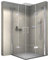 BERNSTEIN Duschkabine mit Drehtür Eckeinstieg Dusche EX809 - Nano Hebe-Senk-Mechanismus ESG-Sicherheitsglas - Duschabtrennung 90 x 90 x 195 cm