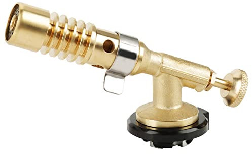 Pistola a Fiamma Portatile Professionale per Saldatura e per Cucina, Torcia Culinaria a Gas Butano per Barbecue, Dessert e Crème Brûlée