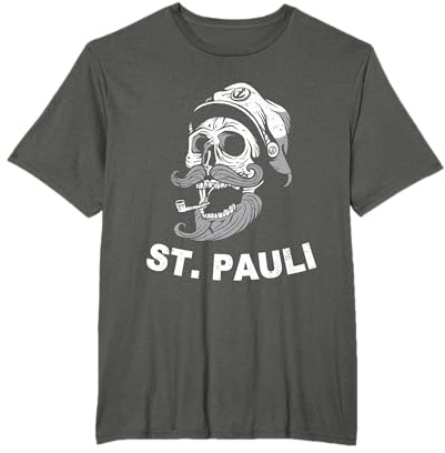 San Pauli marinero con calavera de Hamburgo Camiseta