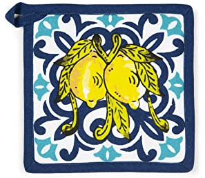 Excelsa Amalfi Topflappen, 20 x 20 cm, Futter 100% Baumwolle, Füllung aus Polyester
