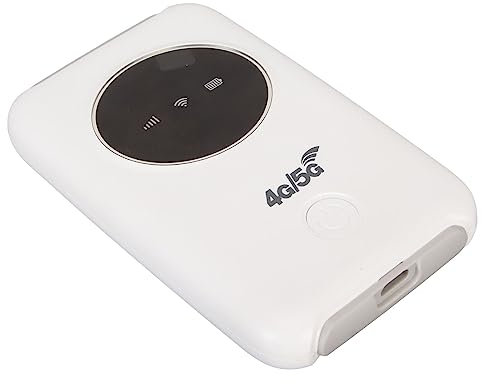 Jectse 4G LTE USB WiFi Modem, Unlocked 5G WiFi Portable 4G Router with SIM Card Slot, 300Mbps 10 Devices Users Mini WiFi Mobile Hotspot Built in 3200MAh, Pocket Mobile Hotspot for Travel