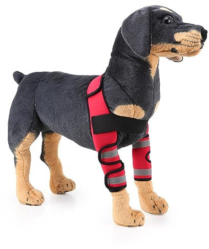 BERO Protectores de Rodilla para Perro Protectores de Pata Delantera para Perro Protectores de Pata para Perro Protectores para Lesiones quirúrgicas Protectores-Red 2nd||S