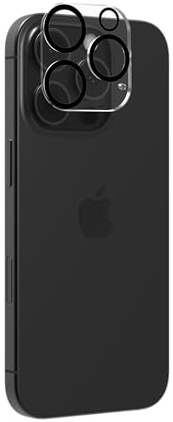 ZAGG InvisibleShield Glass Elite (Camera) Protezione in Vetro Temperato per Obiettivo Fotocamera iPhone 16 Pro/Pro Max, Anti-Riflesso, Resistente a Graffi e Impronte (Trasparente)