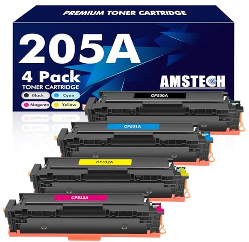 205A MFP M181fw Toner 4-Pack Kompatibel für HP 205A CF530A | Color LaserJet Pro MFP M181fw M180n M180nw M154nw M154a M181 M180 M154 CF531A CF532A CF533A (Schwarz Cyan Gelb Magenta)
