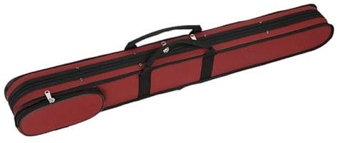 Bogenbox, Bogentasche, regensicheres Instrumentenzubehör, Kontrabassbogen, Kontrabassbogen, Bogenetui für Bühnenauftritte und Camping, ROT