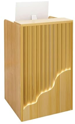 KAXLDHH Rezeption Empfangstheke Mit LED-Leuchten, Stehrezeption Mit Regalen, Verkaufstheke Mit Schubladen, Rezeptionstheke Für Supermarkt, Convenience Store, Hotel(60x40x96cm)