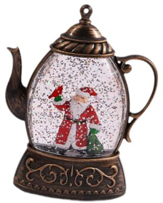 Harilla Teiera, Luce Notturna Luminosa, Decorazione Da Tavolo, Regalo di Natale E Compleanno, Decorazione Natalizia Vintage, Centrotavola, Decorazione Da, Marrone