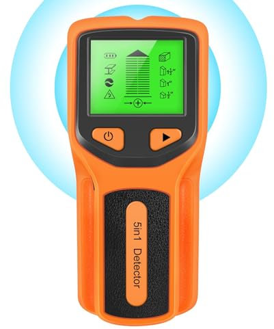 Rilevatore di perni da parete, multifunzione, rilevatore di travi per pareti, scanner elettronico da parete, scansione profonda, display LCD, scanner per pareti, pavimenti, soffitti