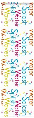 vidaXL Shower Roller Blind 80x240 cm - Water- Multicolour PEVA Roller Shade with Cassette - Modern Space-Saving Privacy Solution for Bathrooms