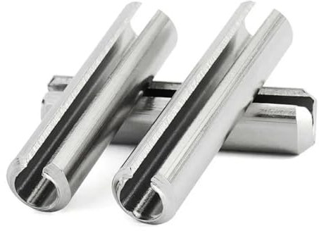 CLENEA 304 Edelstahl elastischer Splintstift M1.5 M2 M2.5 M3 M3.5 M4 M5 M6 M8 M10 M12 zylindrischer Positionierungsspannungsdübelfederstift(6mm,M5)