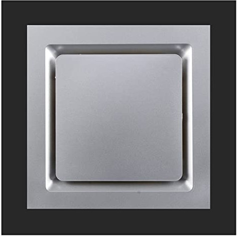 MTBDD Bathroom Exhaust Fan Ceiling Type Ventilation Fan Kitchen and Bathroom Ducted Exhaust Fan 10 Home Silent Ventilation System, 40W, White/Silver/Gold Bathroom Fan(Silver)