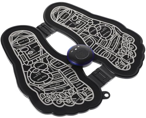 VALICLUD Elektrische Fuß Massagematte Wiederverwendbar Fußmassager Massagepad Für Various Fußgrößen Leicht Tragbar Für Hause Büro Reisen