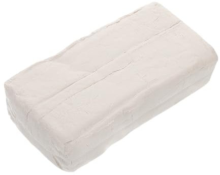 Angoily 500g Natürlicher Modellierton Lufttrocknender Töpferton für Junge Mädchen und Erwachsene Bastelmaterial zum Formen und Gestalten von Skulpturen und Projekten