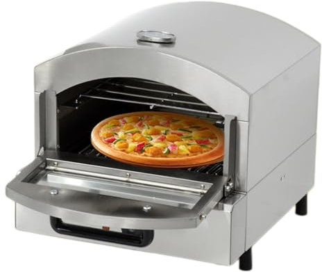 Four à Pizza Professionnel en Acier Inoxydable, Four à Pizza et à Snacks électrique de comptoir, Four à Pizza d'intérieur Polyvalent pour Restaurant et Maison