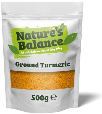 Nature’s Balance Ground Turmeric Powder 500g Curcuma Longa Rich in Curcumin