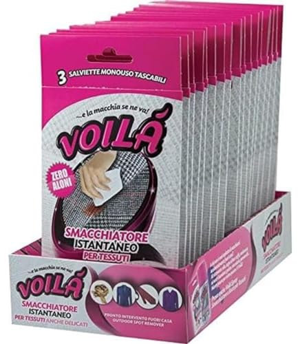 Voila 'voilà Toallitas desechables,quitamanchas instantáneo - 3 ampollas