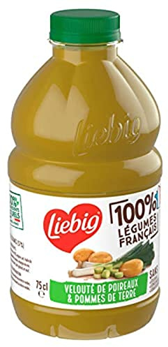 Liebig Velouté de poireaux pommes de terre, 100 % légumes Français - La bouteille de 75cl